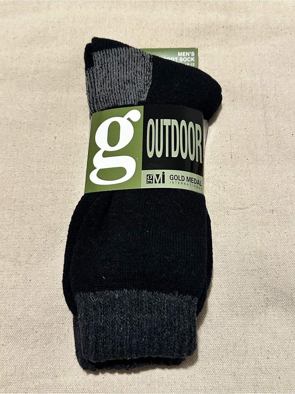 Gold Medal | Socks | Outdoor Men's Black Athletic Crew Socks by Gold Medal